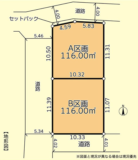 地図(酒匂1丁目分譲地)